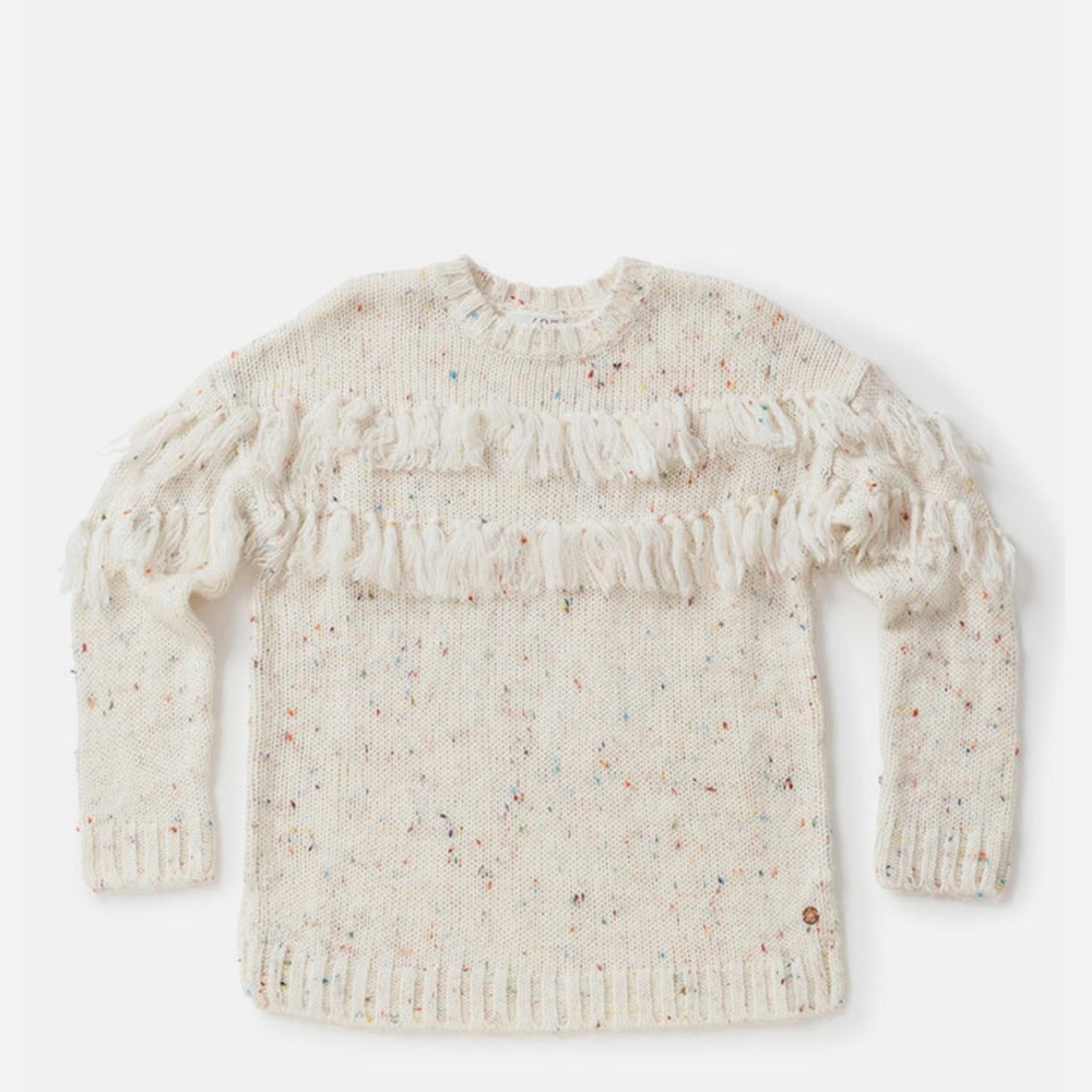 Matilda Jane Cream Sweater with Fringe